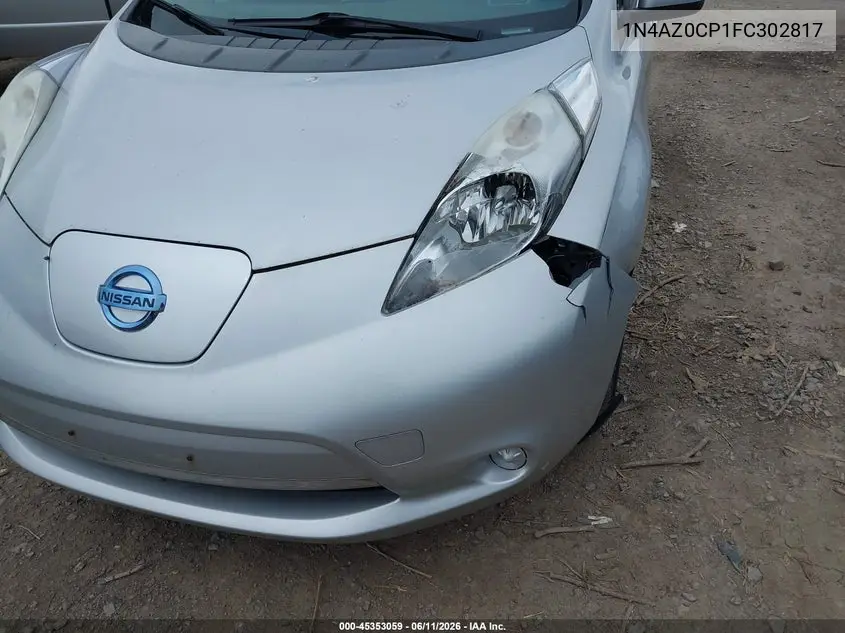 2015 Nissan Leaf S VIN: 1N4AZ0CP1FC302817 Lot: 45353059