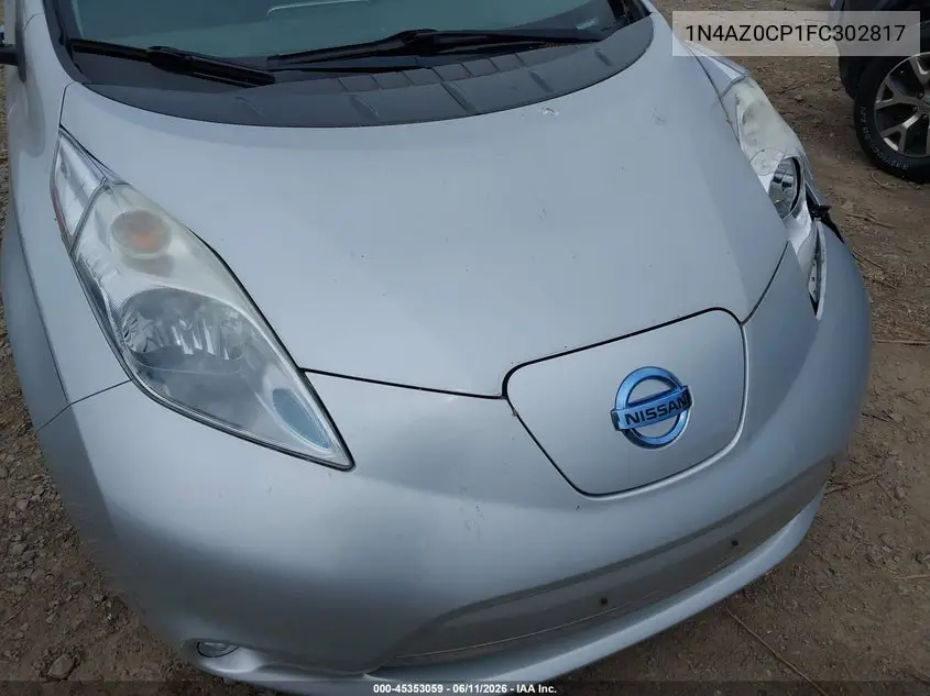 2015 Nissan Leaf S VIN: 1N4AZ0CP1FC302817 Lot: 45353059