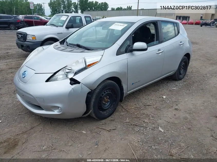 2015 Nissan Leaf S VIN: 1N4AZ0CP1FC302817 Lot: 45353059