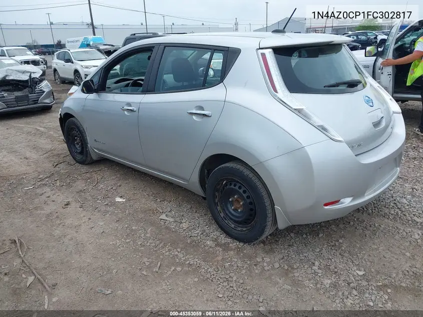 2015 Nissan Leaf S VIN: 1N4AZ0CP1FC302817 Lot: 45353059