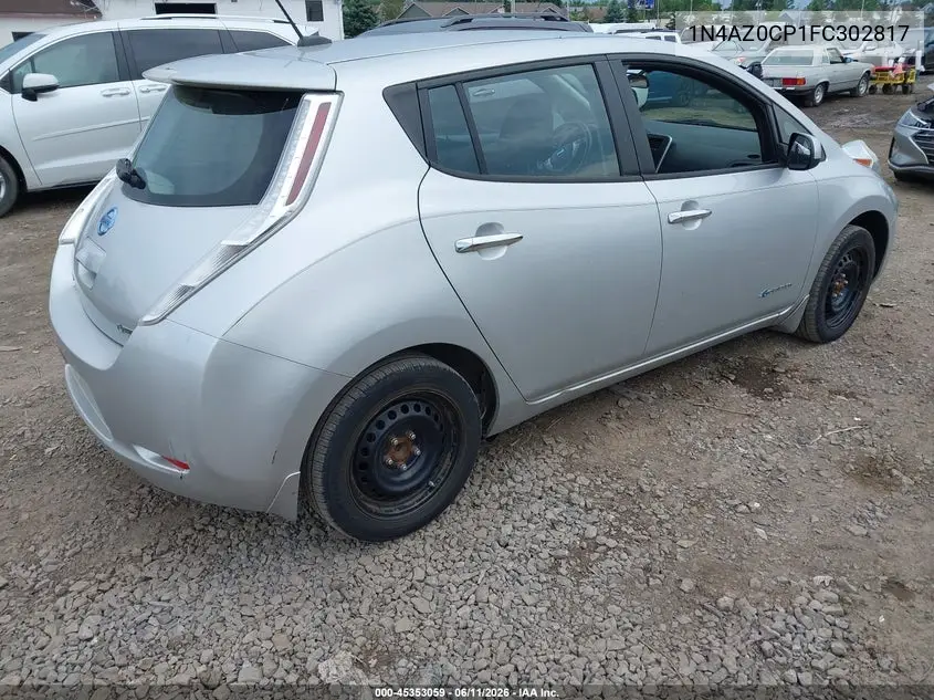 2015 Nissan Leaf S VIN: 1N4AZ0CP1FC302817 Lot: 45353059