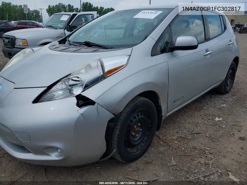 2015 Nissan Leaf S VIN: 1N4AZ0CP1FC302817 Lot: 45353059