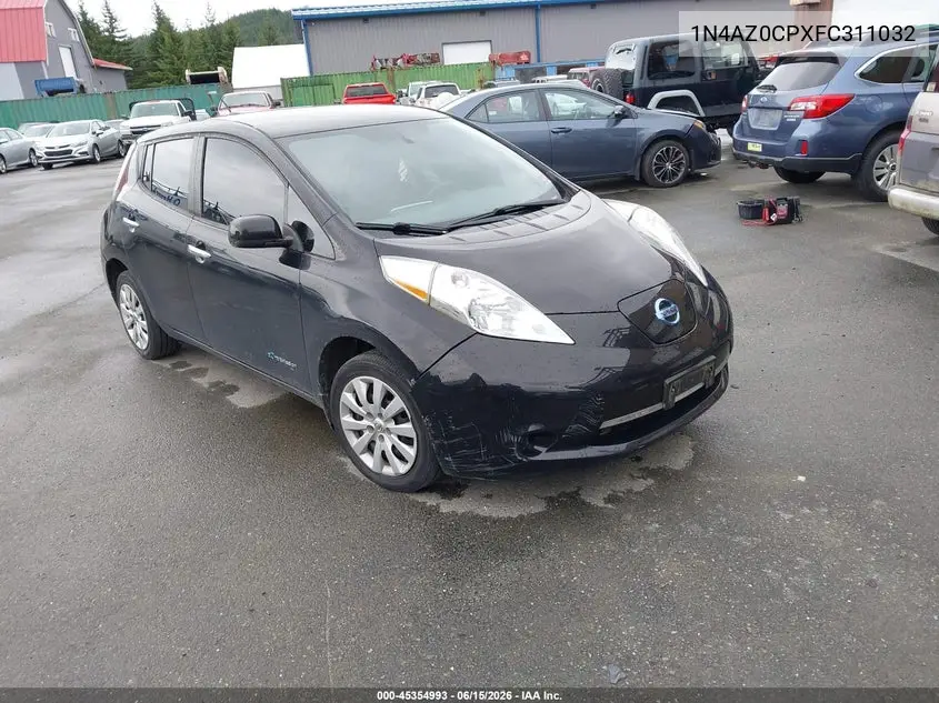 2015 Nissan Leaf S VIN: 1N4AZ0CPXFC311032 Lot: 45354993