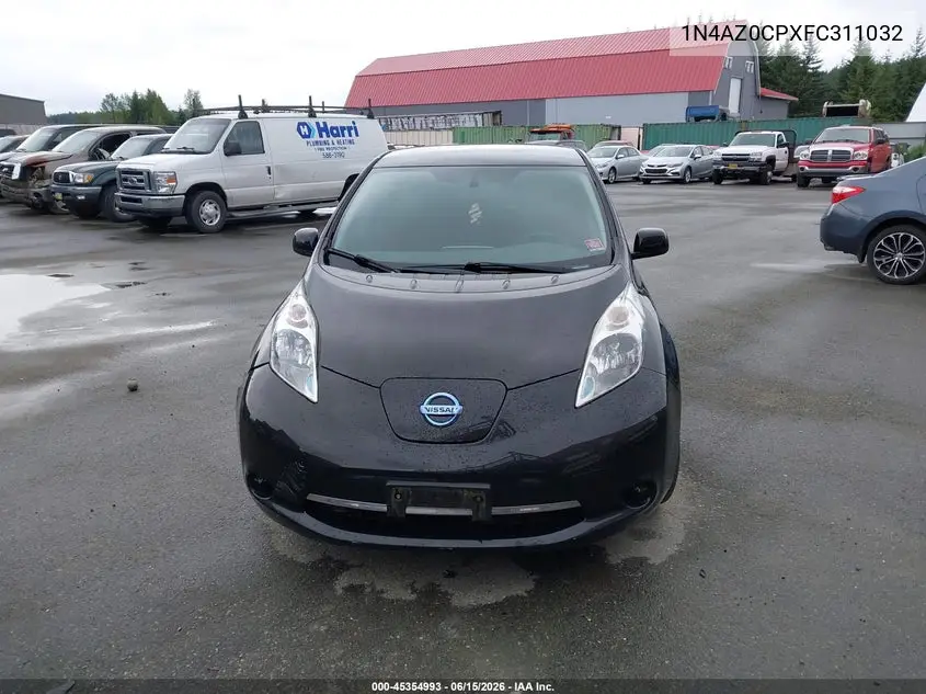 2015 Nissan Leaf S VIN: 1N4AZ0CPXFC311032 Lot: 45354993