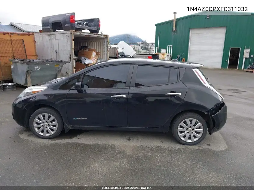 2015 Nissan Leaf S VIN: 1N4AZ0CPXFC311032 Lot: 45354993