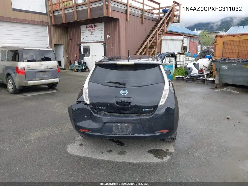 2015 Nissan Leaf S VIN: 1N4AZ0CPXFC311032 Lot: 45354993