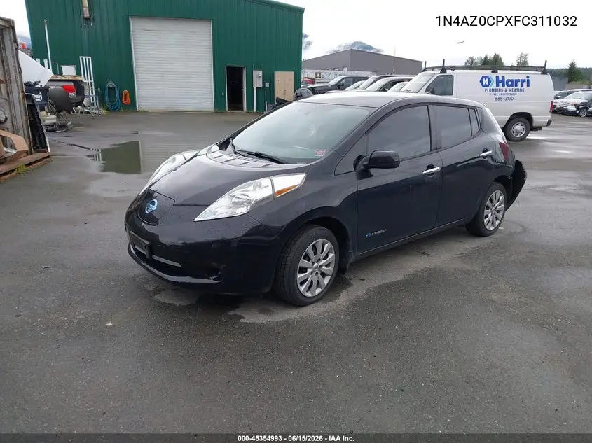 2015 Nissan Leaf S VIN: 1N4AZ0CPXFC311032 Lot: 45354993
