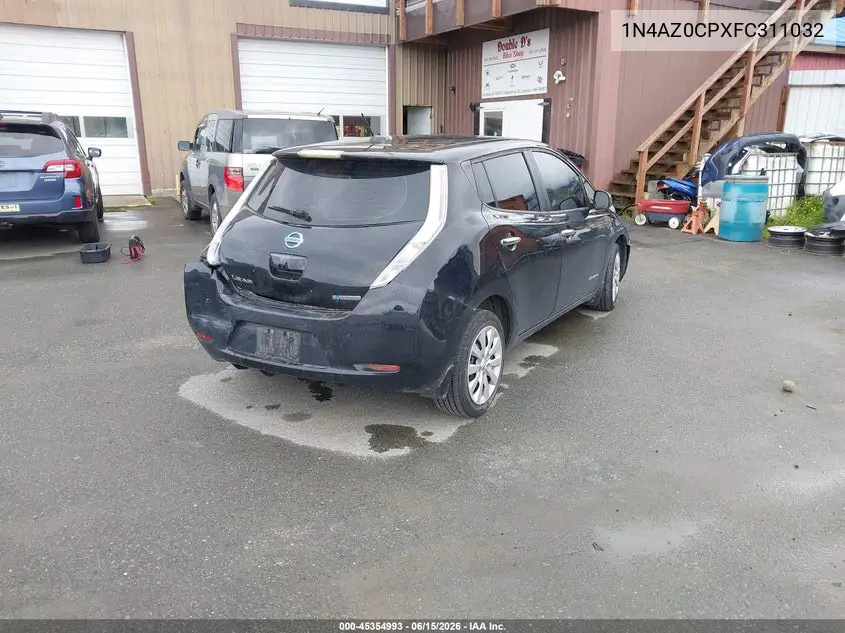 2015 Nissan Leaf S VIN: 1N4AZ0CPXFC311032 Lot: 45354993