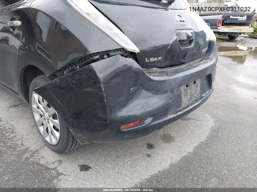 2015 Nissan Leaf S VIN: 1N4AZ0CPXFC311032 Lot: 45354993