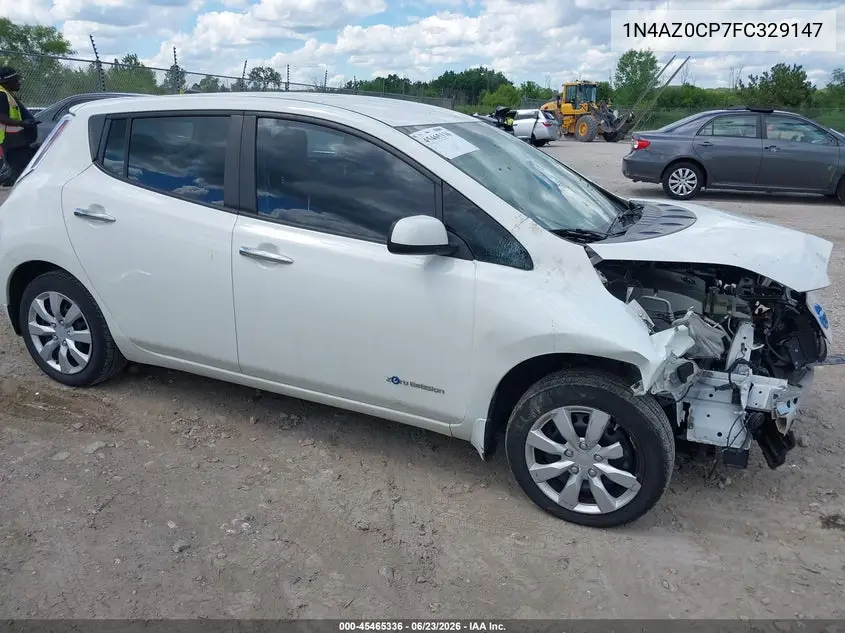 2015 Nissan Leaf S VIN: 1N4AZ0CP7FC329147 Lot: 45465336