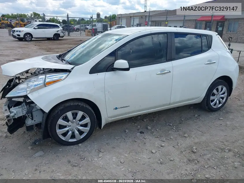 2015 Nissan Leaf S VIN: 1N4AZ0CP7FC329147 Lot: 45465336