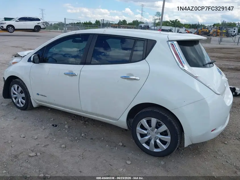 2015 Nissan Leaf S VIN: 1N4AZ0CP7FC329147 Lot: 45465336