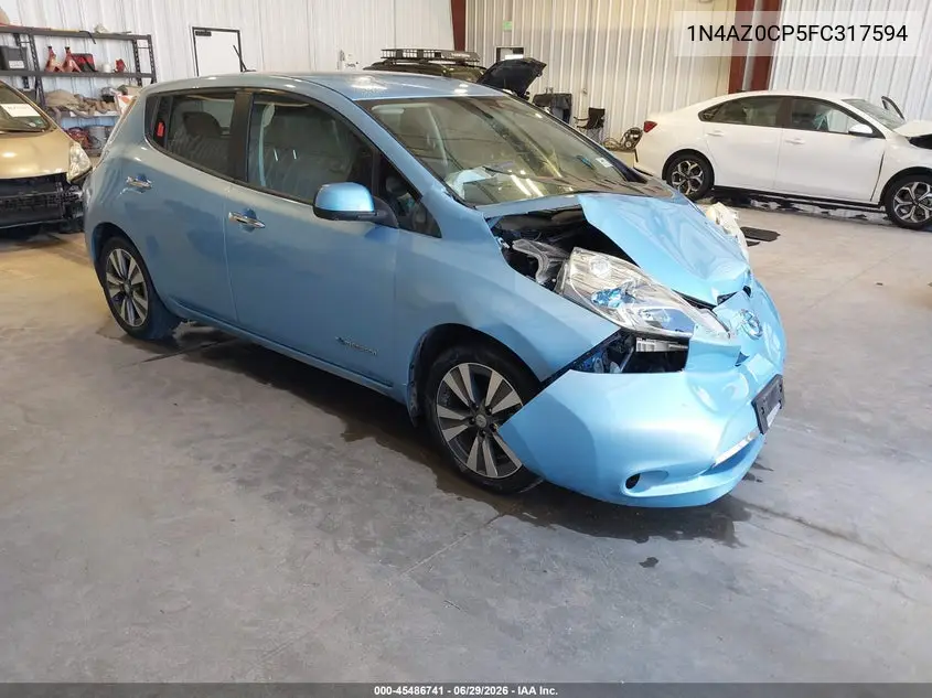 2015 Nissan Leaf Sl VIN: 1N4AZ0CP5FC317594 Lot: 45486741