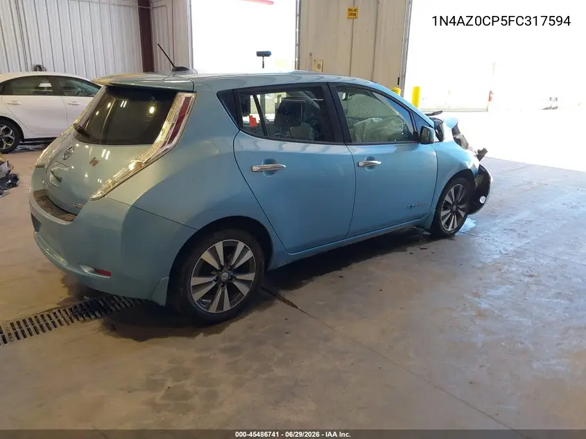 2015 Nissan Leaf Sl VIN: 1N4AZ0CP5FC317594 Lot: 45486741