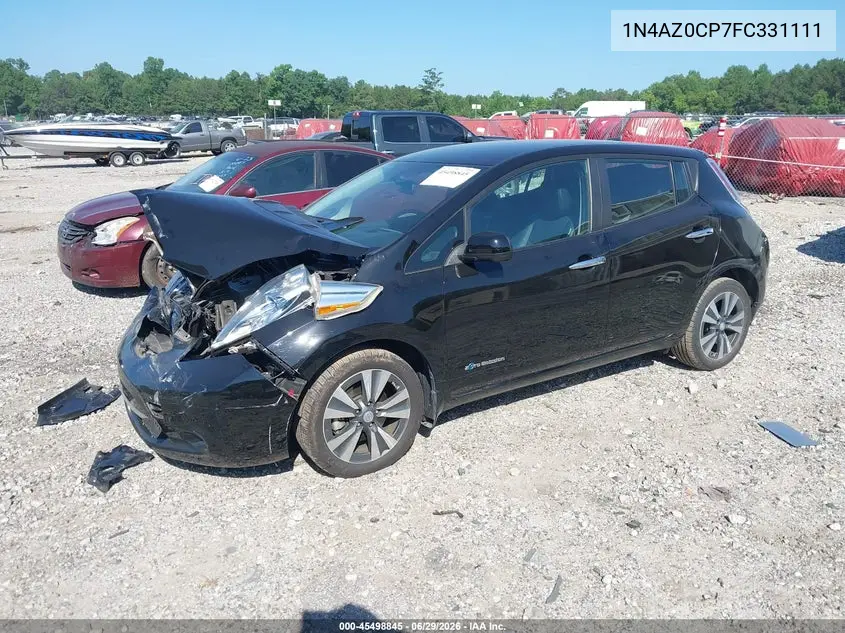 2015 Nissan Leaf Sl VIN: 1N4AZ0CP7FC331111 Lot: 45498845