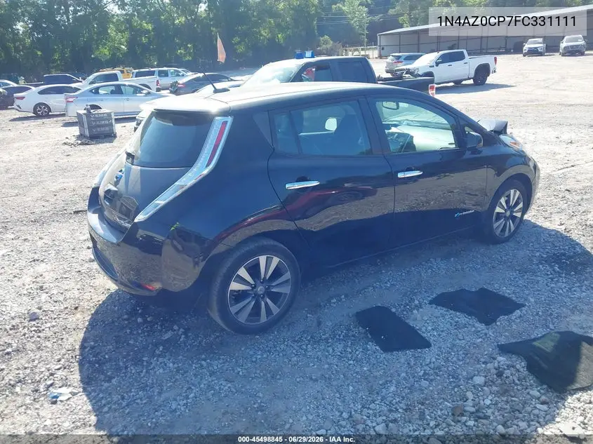 2015 Nissan Leaf Sl VIN: 1N4AZ0CP7FC331111 Lot: 45498845