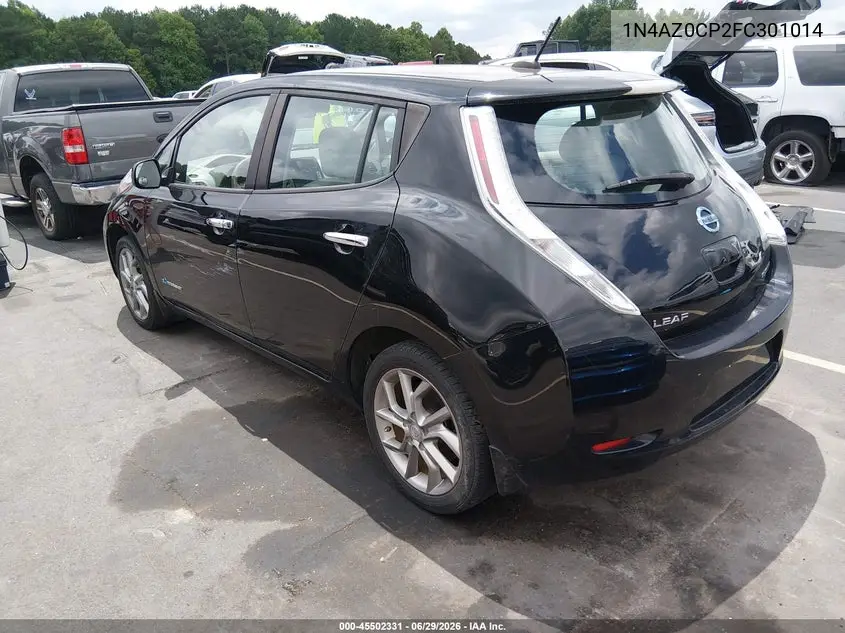 2015 Nissan Leaf Sv VIN: 1N4AZ0CP2FC301014 Lot: 45502331