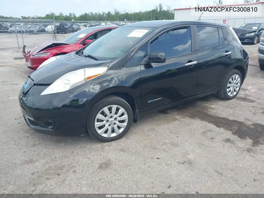 2015 Nissan Leaf S VIN: 1N4AZ0CPXFC300810 Lot: 45504066