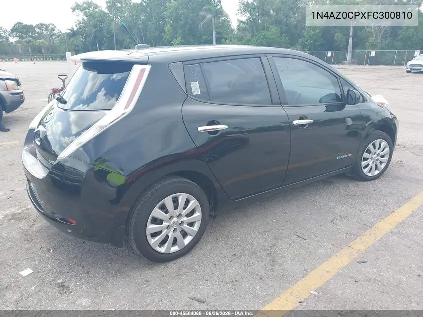 2015 Nissan Leaf S VIN: 1N4AZ0CPXFC300810 Lot: 45504066
