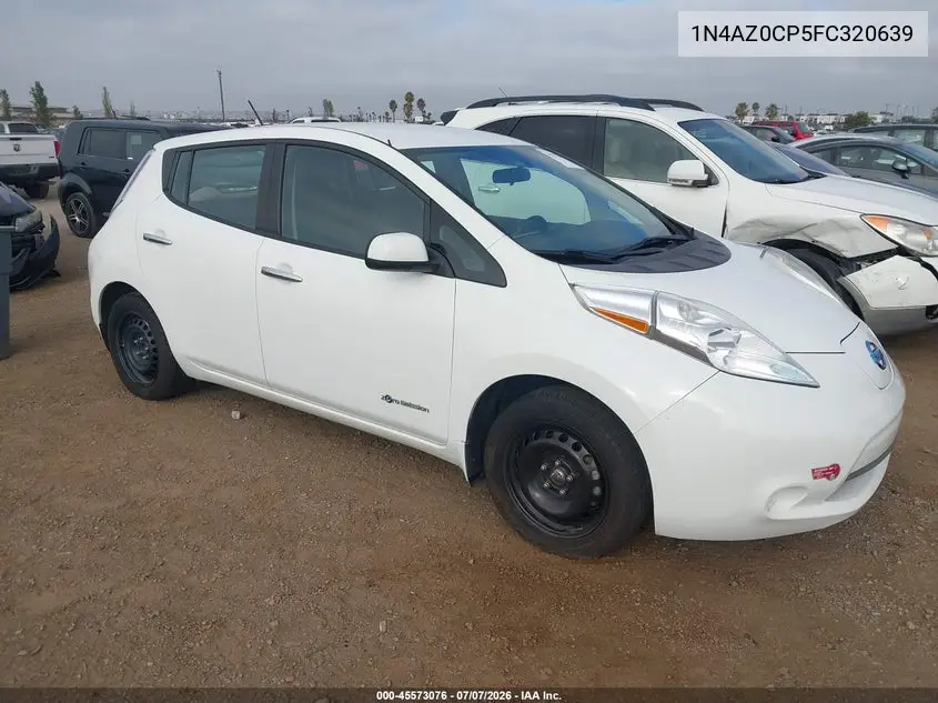 2015 Nissan Leaf S VIN: 1N4AZ0CP5FC320639 Lot: 45573076