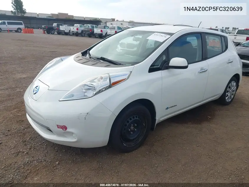 2015 Nissan Leaf S VIN: 1N4AZ0CP5FC320639 Lot: 45573076