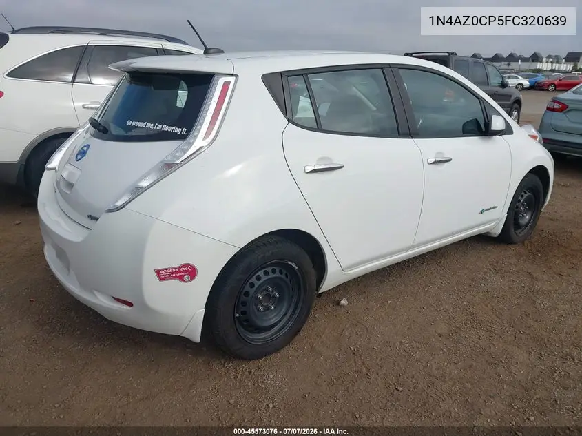 2015 Nissan Leaf S VIN: 1N4AZ0CP5FC320639 Lot: 45573076