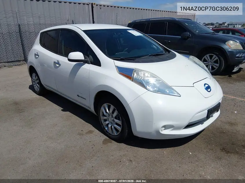 2016 Nissan Leaf S VIN: 1N4AZ0CP7GC306209 Lot: 45519357