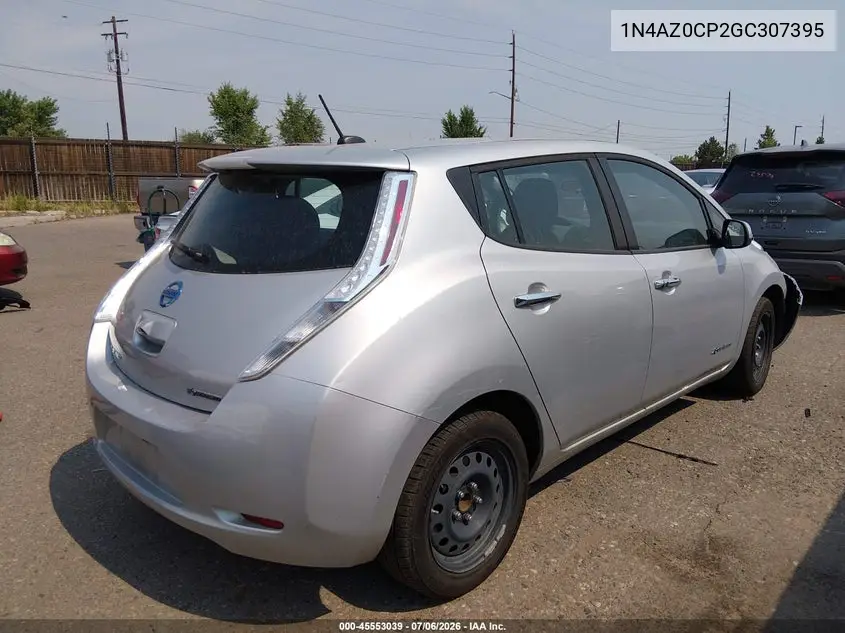2016 Nissan Leaf S VIN: 1N4AZ0CP2GC307395 Lot: 45553039