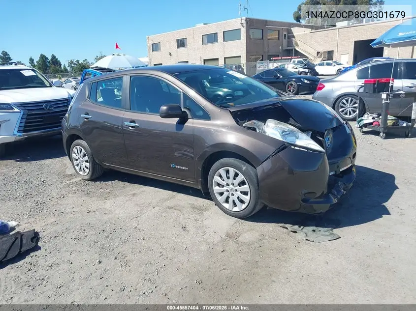 2016 Nissan Leaf S VIN: 1N4AZ0CP8GC301679 Lot: 45557404