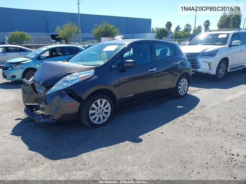 2016 Nissan Leaf S VIN: 1N4AZ0CP8GC301679 Lot: 45557404