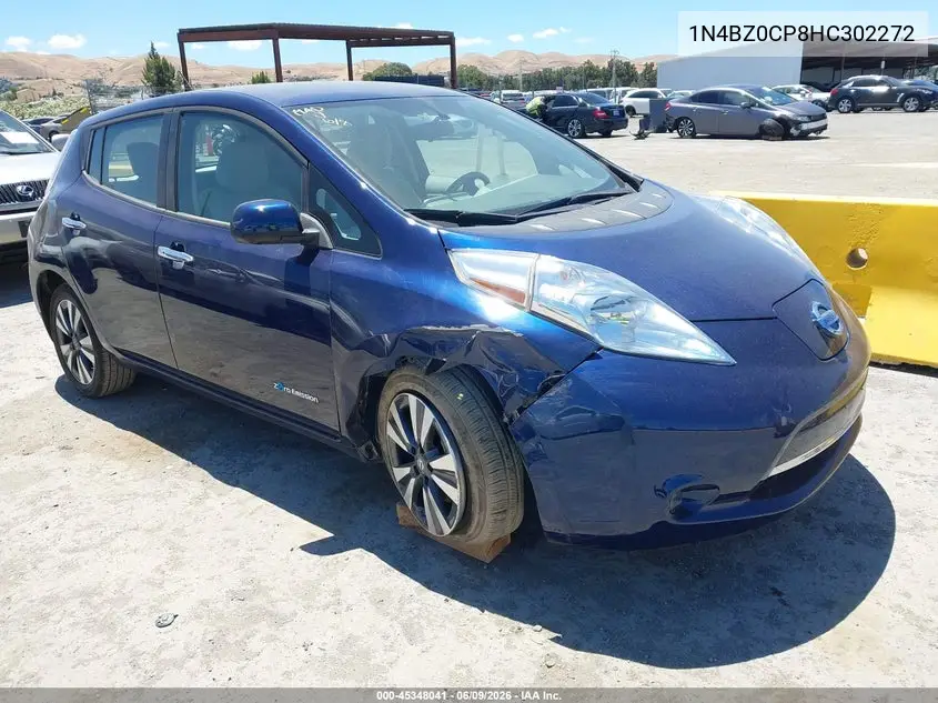 2017 Nissan Leaf Sv VIN: 1N4BZ0CP8HC302272 Lot: 45348041