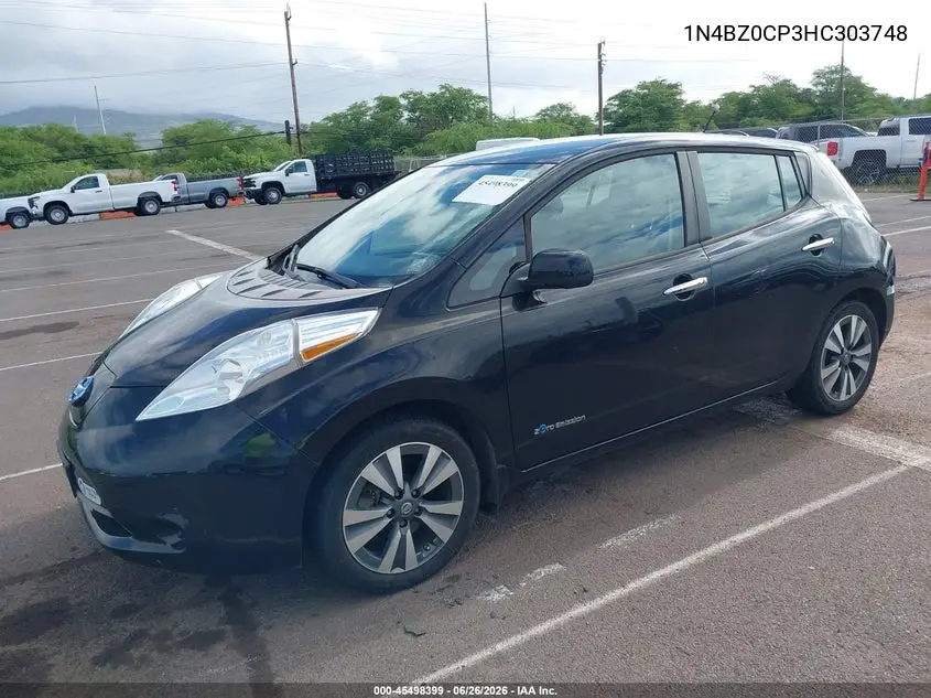 2017 Nissan Leaf Sv VIN: 1N4BZ0CP3HC303748 Lot: 45498399