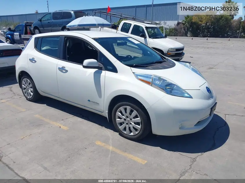 2017 Nissan Leaf S VIN: 1N4BZ0CP9HC303236 Lot: 45565751