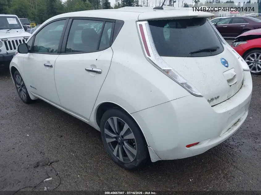2017 Nissan Leaf Sv VIN: 1N4BZ0CP4HC301474 Lot: 45657007