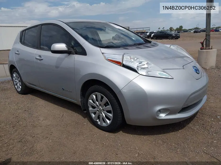 2017 Nissan Leaf S VIN: 1N4BZ0CP0HC306252 Lot: 45699228