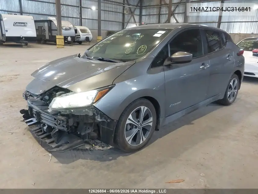 2018 Nissan Leaf S/Sl/Sv VIN: 1N4AZ1CP4JC316841 Lot: 12626884