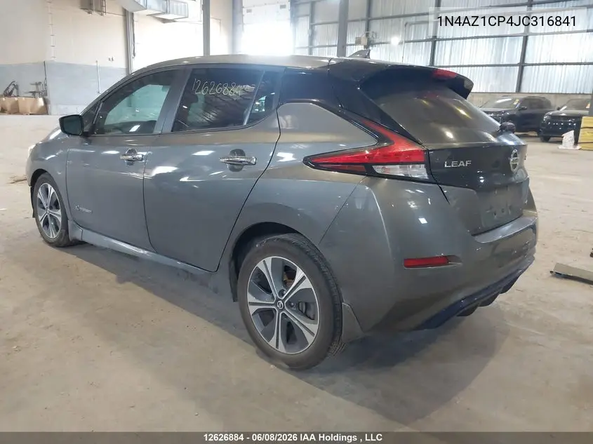 2018 Nissan Leaf S/Sl/Sv VIN: 1N4AZ1CP4JC316841 Lot: 12626884