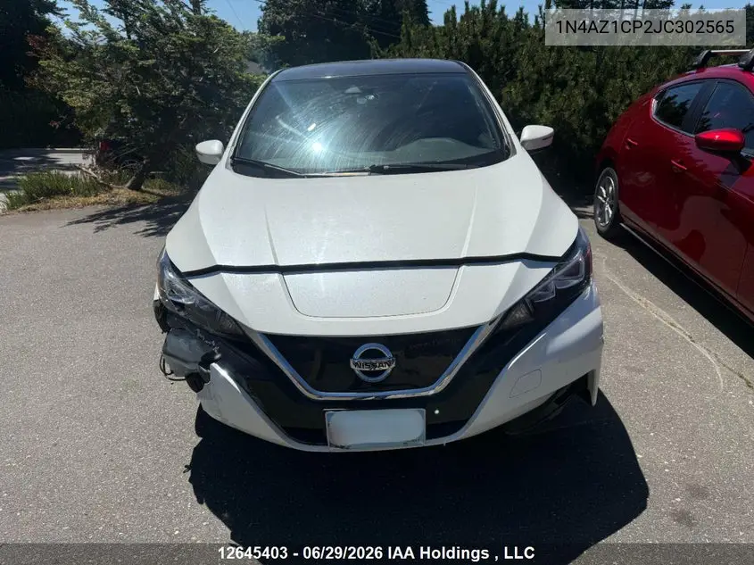 2018 Nissan Leaf S/Sl/Sv VIN: 1N4AZ1CP2JC302565 Lot: 12645403