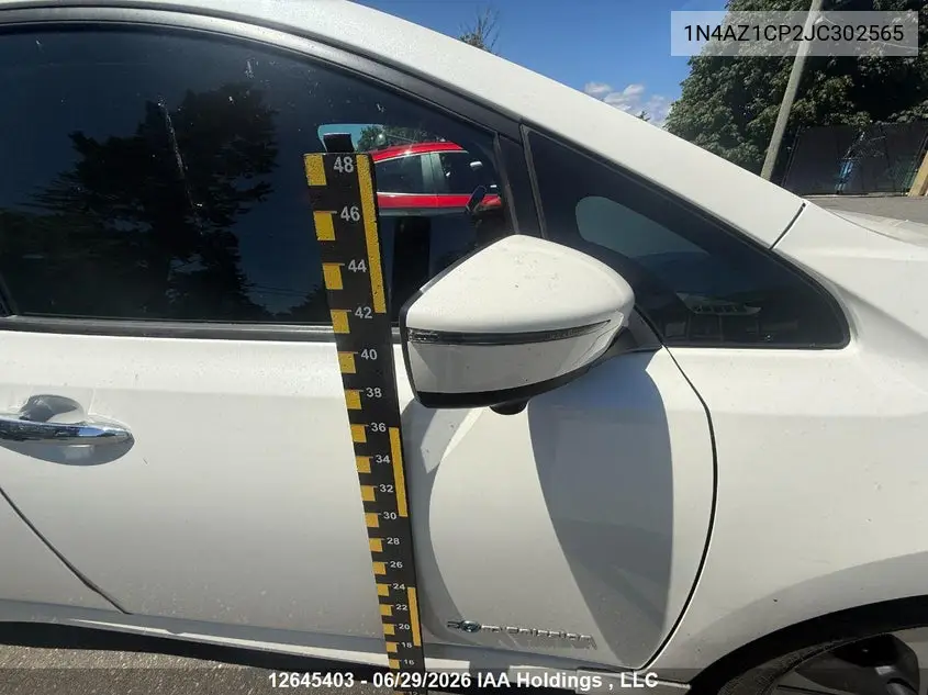 2018 Nissan Leaf S/Sl/Sv VIN: 1N4AZ1CP2JC302565 Lot: 12645403