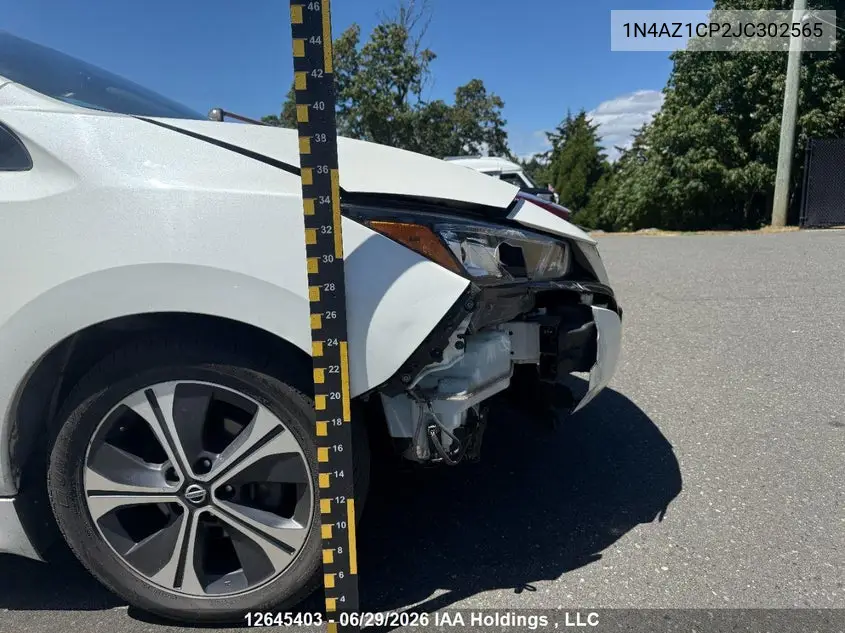 2018 Nissan Leaf S/Sl/Sv VIN: 1N4AZ1CP2JC302565 Lot: 12645403