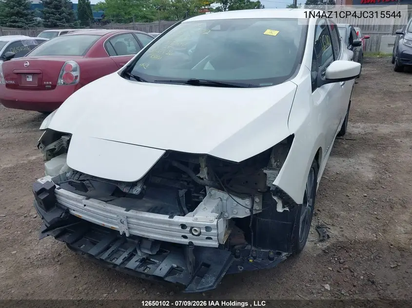 2018 Nissan Leaf VIN: 1N4AZ1CP4JC315544 Lot: 12650102
