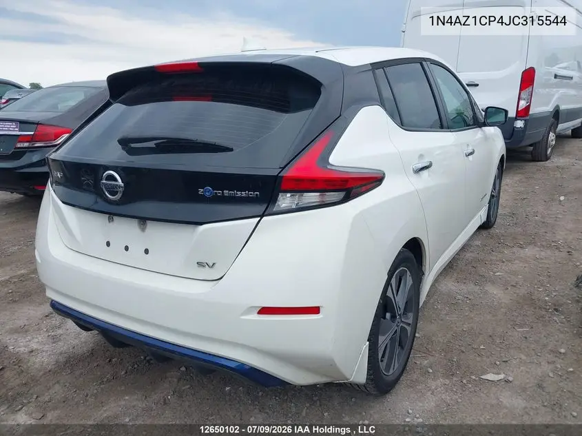 2018 Nissan Leaf VIN: 1N4AZ1CP4JC315544 Lot: 12650102