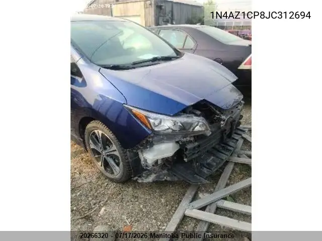 2018 Nissan Leaf Sl VIN: 1N4AZ1CP8JC312694 Lot: 20266320