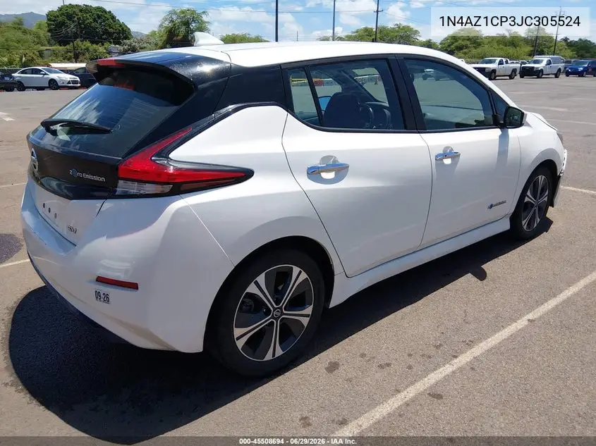 2018 Nissan Leaf Sv VIN: 1N4AZ1CP3JC305524 Lot: 45508694