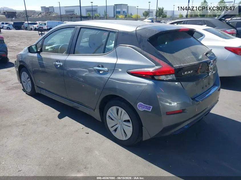 2019 Nissan Leaf S VIN: 1N4AZ1CP1KC307547 Lot: 45367090
