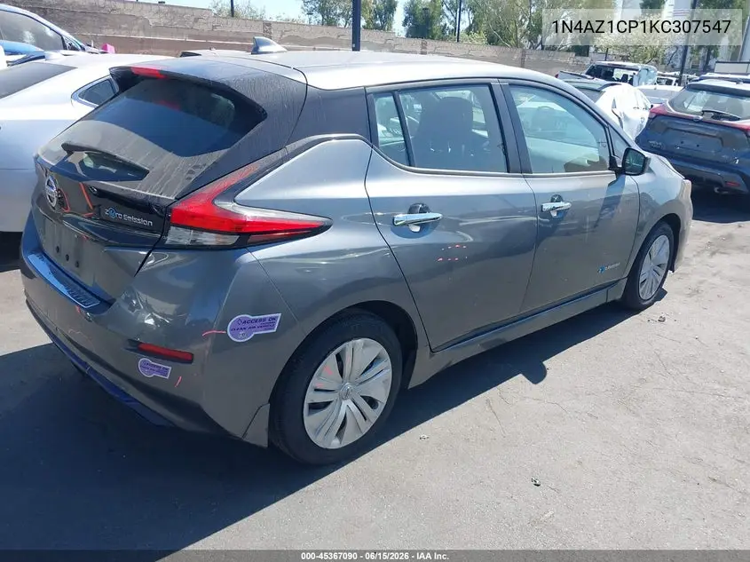 2019 Nissan Leaf S VIN: 1N4AZ1CP1KC307547 Lot: 45367090