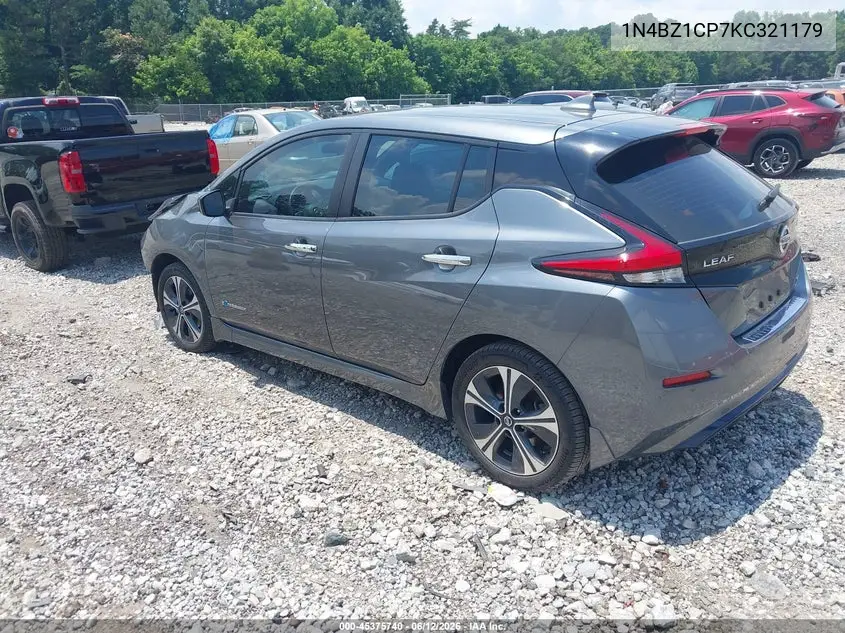 2019 Nissan Leaf Sv Plus VIN: 1N4BZ1CP7KC321179 Lot: 45375740