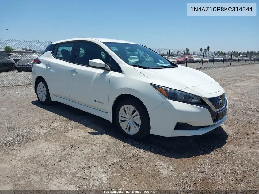 2019 Nissan Leaf S VIN: 1N4AZ1CP8KC314544 Lot: 45383053