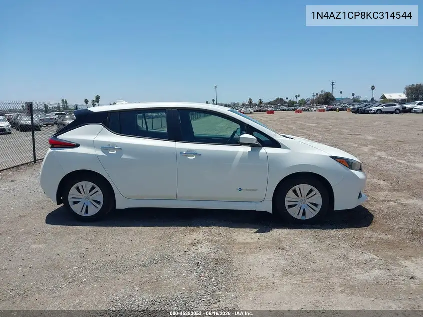 2019 Nissan Leaf S VIN: 1N4AZ1CP8KC314544 Lot: 45383053