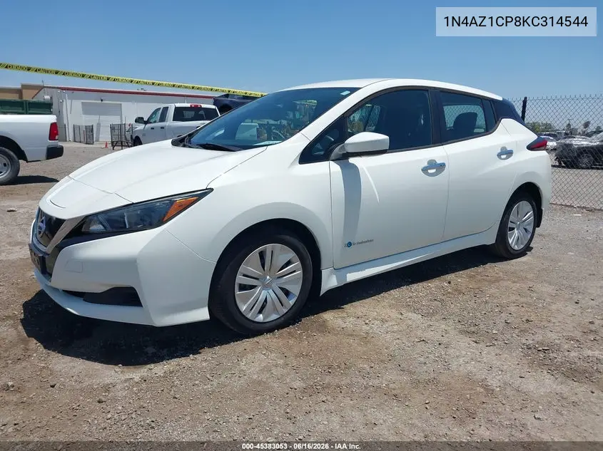 2019 Nissan Leaf S VIN: 1N4AZ1CP8KC314544 Lot: 45383053